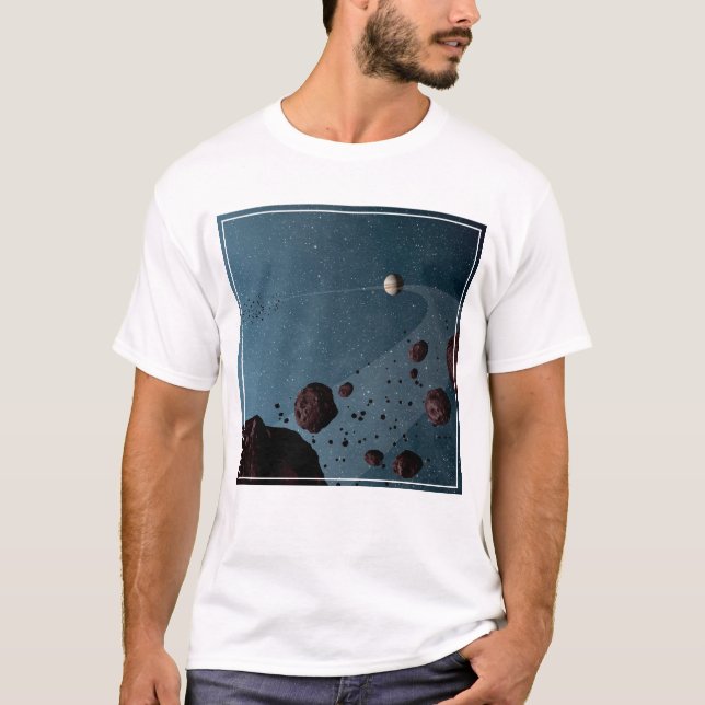 Jovian Trojans Asteroids. T-Shirt (Front)