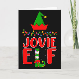 Jovie Elf Matching Family Lighting Christmas  Card