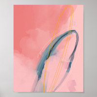 "Joy" - Abstract Design On Pink