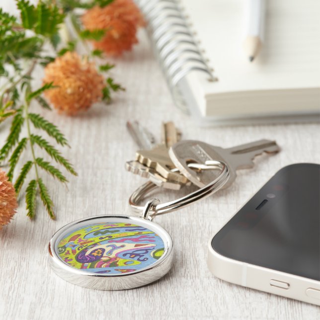 Joy, abstract key ring (Side)