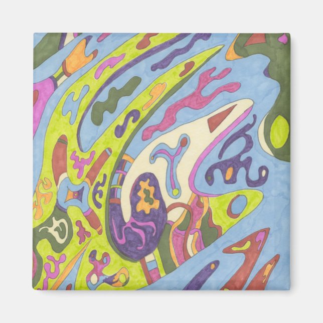 Joy, abstract magnet (Front)