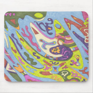 Joy, abstract mouse mat