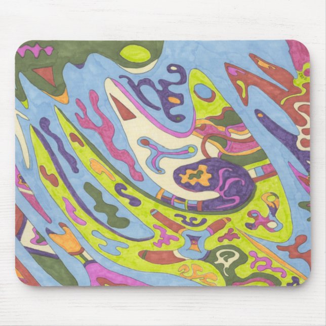 Joy, abstract mouse mat (Front)