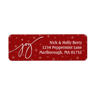 Joy Address Label