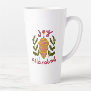 Joy all around Christmas ornament Latte Mug