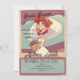 Joy and Fun with a Funny and Casual Bridal Shower  Invitation