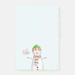 Joy and Peace   Cute Snowman Christmas Post-it Notes