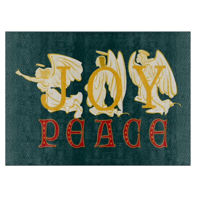 Joy And Peace Cutting Board (Front)
