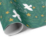 Joy and Peace on Earth Dove Gift Wrap<br><div class="desc">Hand-illustrated doves float across this charming Christmas holiday wrapping paper helping you spread the message of Joy and Peace on Earth to all that receive your presents.</div>