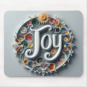 “Joy at Your Fingertips Mouse Mat