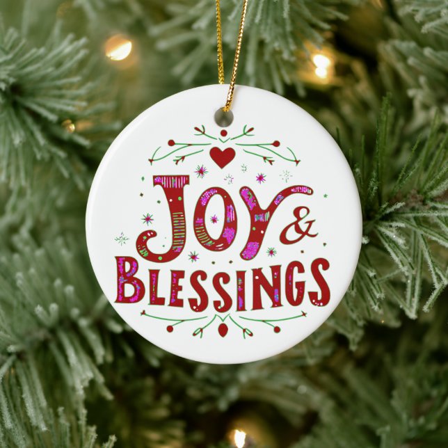 Joy & Blessings Ceramic Tree Decoration (Tree)