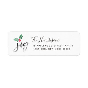 Joy Brush Script Holiday Christmas