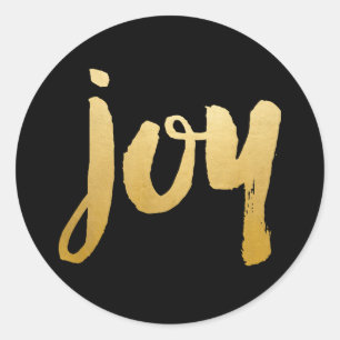 Joy Brush script stickers