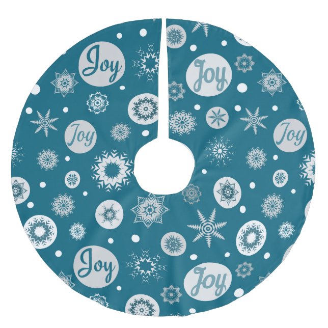 Joy Brushed Polyester Tree Skirt (Front)