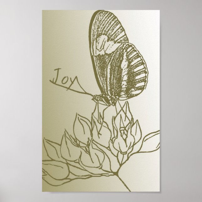 Joy Butterfly Poster (Front)