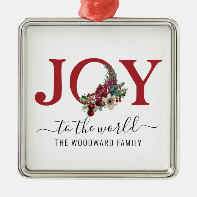Joy Ceramic Ornament (Front)