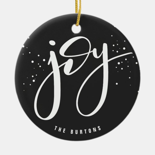 JOY CERAMIC TREE DECORATION (Front)