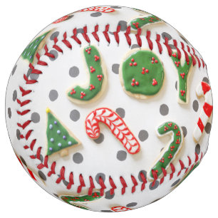 Joy Christmas cookies Softball