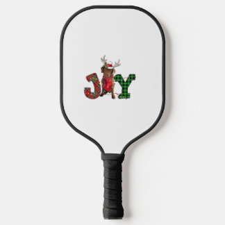 Joy Christmas Lights Chesapeake Bay Retriever Dog  Pickleball Paddle