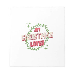 Joy Christmas Lover Notepad