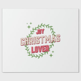 Joy Christmas Lover Wrapping Paper
