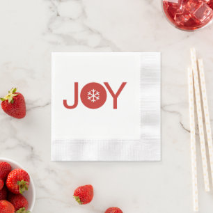 Joy Christmas Napkin