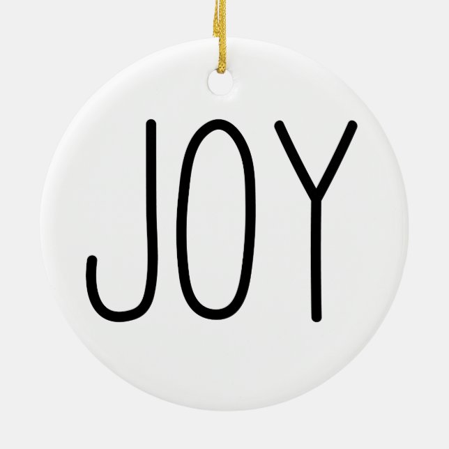 JOY - CHRISTMAS ORNAMENT (Back)