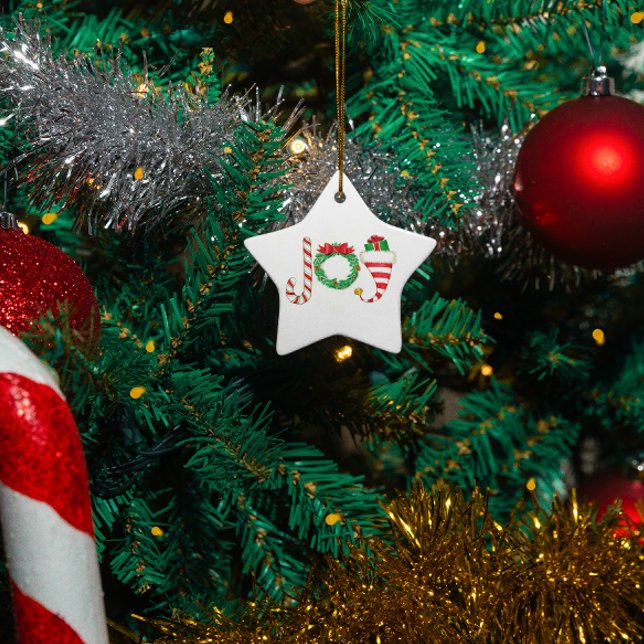 Joy Christmas Ornament (Creator Uploaded)