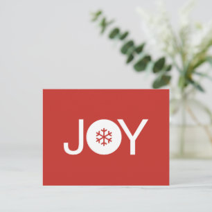 Joy Christmas Postcard