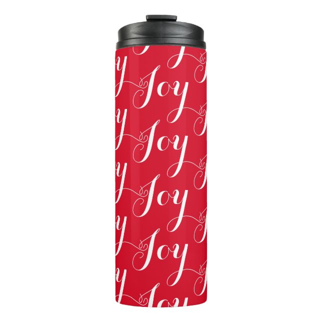 Joy Christmas Thermal Tumbler (Front)