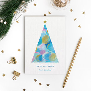 Joy Christmas Tree Card - Bliss