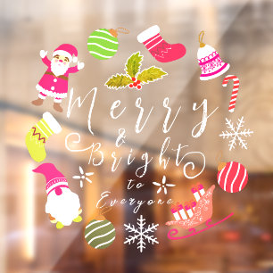 Joy Christmas Window Cling