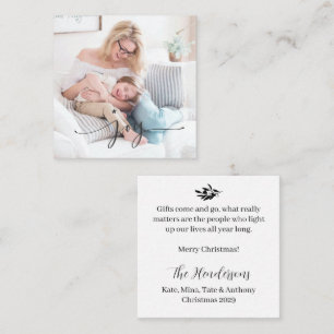 JOY Classic Merry Christmas BUDGET Note Card