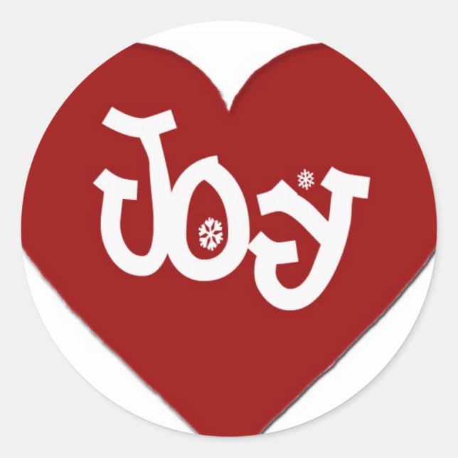 Joy Classic Round Sticker (Front)
