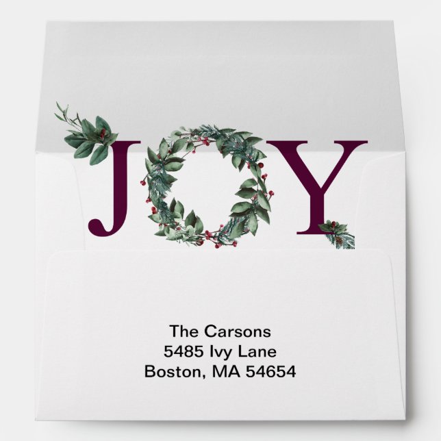 Joy Collection Envelope (Back (Bottom))