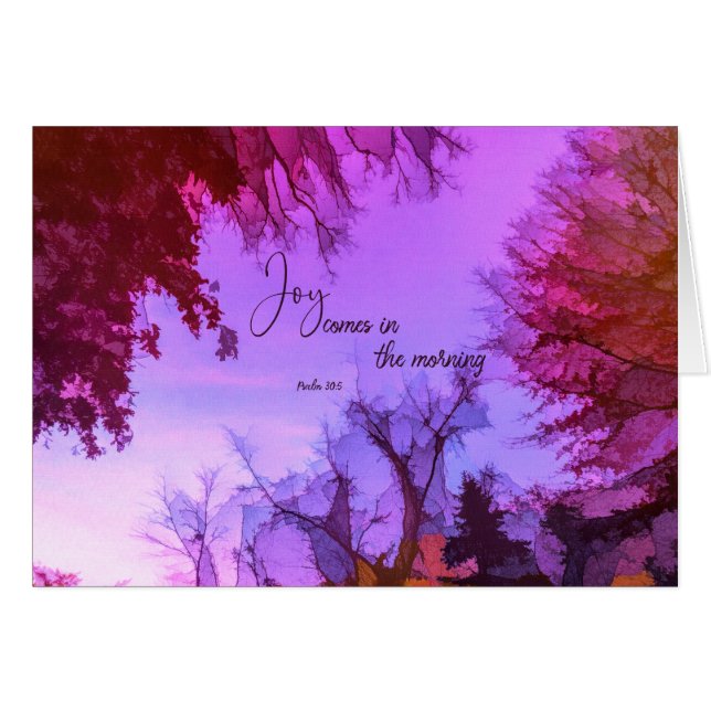 Joy comes in the morning Parakaleo note card (Front Horizontal)