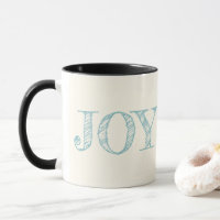 Joy Custom Colour Mug Christmas Holiday Gift Mug