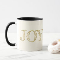 Joy Custom Colour Mug Christmas Holiday Gift Mug