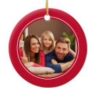 Joy Custom Family Photo Christmas Holiday Red