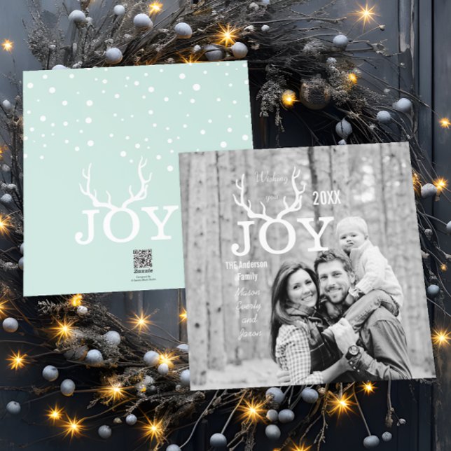 Joy Deer Antlers Holiday Christmas Mint (Creator Uploaded)