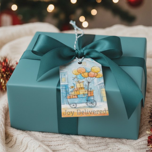 Joy Delivered Winter Holiday Gift Tag (Creator Uploaded)