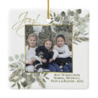 Joy! Elegant Eucalyptus & Pine Holiday Photo
