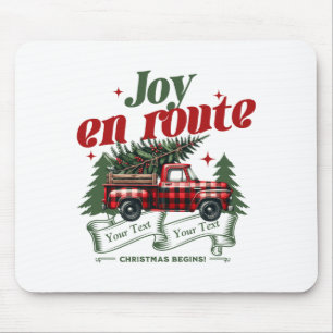 Joy En Route Christmas Begins Truck X Mas Tree Mouse Mat