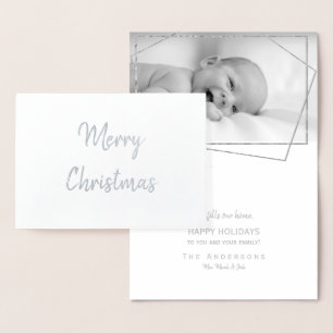 Joy Fills Our Home New Baby Photo Foil Foil Card