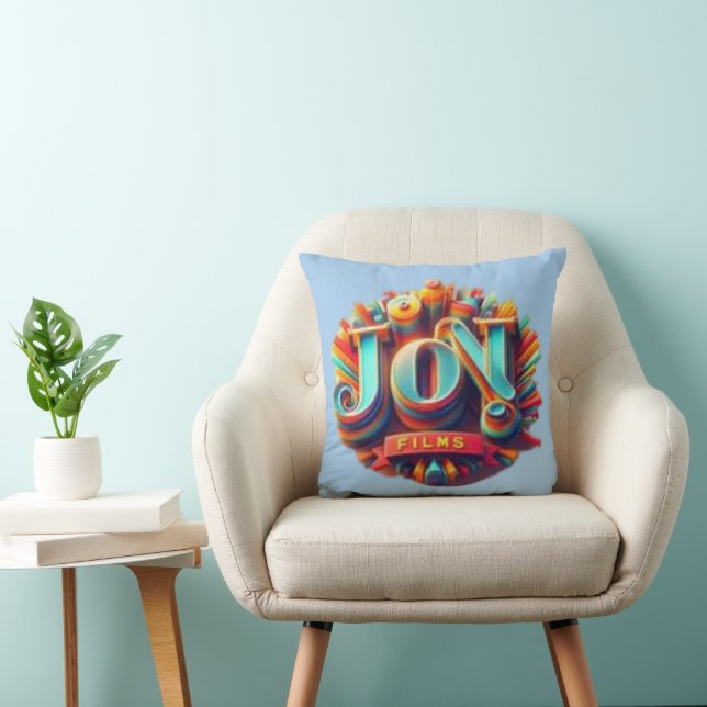 Joy Films: Where Happiness Takes Centre Stage Cushion (Chair)
