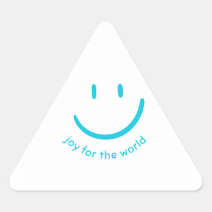 Joy for the World Smiley Face Sticker
