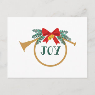 Joy French Horn Postcard
