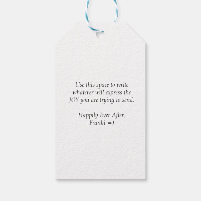 JOY | gift tag (Back)