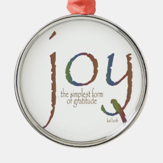 Joy - Gratitude Metal Tree Decoration