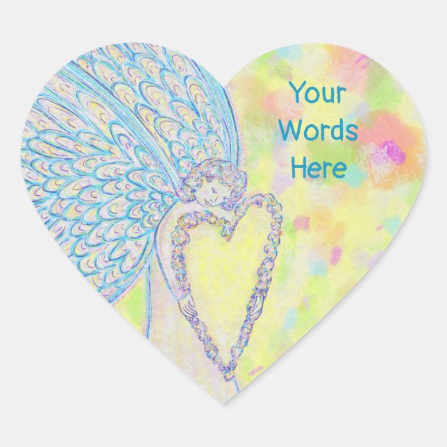 Joy Guardian Angel Art Custom Decal Sticker (Front)